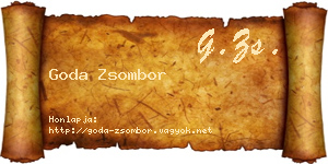 Goda Zsombor névjegykártya